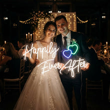 Load image into Gallery viewer, Happily ever after neon sign, wedding neon sign, wedding decor neon sign