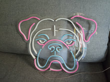 Load image into Gallery viewer, Neon bulldog sign, Custom neon sign bulldog, Bulldog neon light