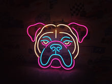 Load image into Gallery viewer, Neon bulldog sign, Custom neon sign bulldog, Bulldog neon light