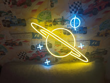Load image into Gallery viewer, Planet saturn Neon Sign, Saturn Planet neon sign, Planet Galaxy Neon Signs, Space led neon sign, custom Saturn led decor, Space led neon