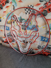 Load image into Gallery viewer, T-rex neon sign, tyrannosaurus rex neon sign, dinosaur neon sign, t rex led sign, t rex light up sign, jurassic neon sign, t rex wall light, neon dinosaur light, t rex room decor