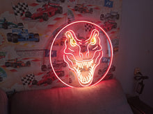 Load image into Gallery viewer, T-rex neon sign, tyrannosaurus rex neon sign, dinosaur neon sign, t rex led sign, t rex light up sign, jurassic neon sign, t rex wall light, neon dinosaur light, t rex room decor
