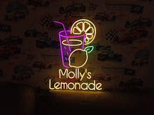 Load image into Gallery viewer, Lemonade Neon Sign – Lemon Drink Neon Light for Bar, Kitchen, Cafe or Summer Decor