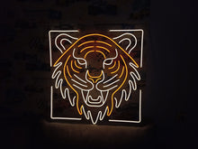 Load image into Gallery viewer, Neon Tiger, Tiger head Neon Sign, Anime LED Tiger neon lights sign, saber-toothed tiger neon sign, tiger's head on fire neon sign, tiger