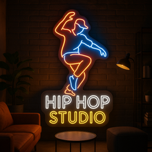 Load image into Gallery viewer, Hip Hop Studio Neon Sign, Street Dance Neon Sign, Breakdance Neon Sign Multicolor