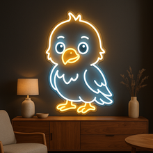 Load image into Gallery viewer, Eaglet Neon Sign, Baby Eagle Neon Sign, Hatchling Eagle Neon Sign