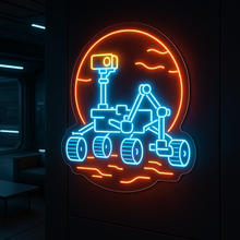 Load image into Gallery viewer, Mars Rover Neon Sign, Astronomy Space Neon Sign, Planetary Exploration Neon Sign Multicolor