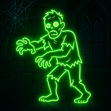 Load image into Gallery viewer, Zombie Undead Neon Sign, Walking Dead Neon Sign, Scary Infected Neon Sign