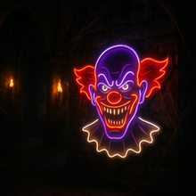 Load image into Gallery viewer, Evil Clown neon sign, Scary Clown neon sign, Horror Clown neon sign