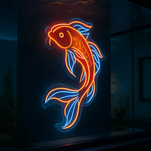 Load image into Gallery viewer, Kohaku Koi neon sign, Koi Fish neon sign, Japanese Koi neon sign