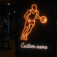 Load image into Gallery viewer, Custom Basketball Name neon sign, Personalized Player neon sign