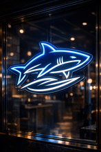Load image into Gallery viewer, Shark Neon Sign, Beach bar neon sign, Nautical sea neon sign