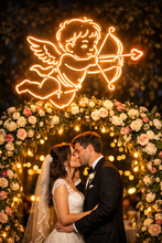 Load image into Gallery viewer, Angel of love neon sign, cupid led sign, Valentine's Day gift led red