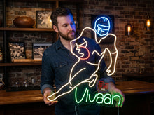 Load image into Gallery viewer, Custom Athlete Name Neon Sign, Sports Name Neon Sign,Football Player Neon Sign