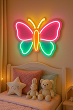 Load image into Gallery viewer, Butterfly Neon Sign, Monarch neon sign, Winged insect neon sign Multicolor