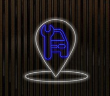 Load image into Gallery viewer, Repair Car Service Neon Sign, Wrench neon sign, gear wrench led light, Garage Decor, Car Care Centre Decor