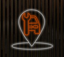 Load image into Gallery viewer, Repair Car Service Neon Sign, Wrench neon sign, gear wrench led light, Garage Decor, Car Care Centre Decor