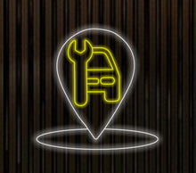 Load image into Gallery viewer, Repair Car Service Neon Sign, Wrench neon sign, gear wrench led light, Garage Decor, Car Care Centre Decor