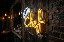 Load image into Gallery viewer, Chef Hat Neon Sign, Chef Neon Sign, Chef Kitchen Neon Sign