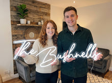 Load image into Gallery viewer, Custom Name Neon Sign, Personalized Surname Neon Sign, Family Name Neon Sign