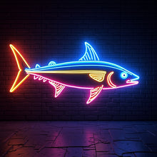 Load image into Gallery viewer, Tuna Neon Sign, Bluefin neon sign, Ahi neon sign, Yellowfin neon sign Multicolor