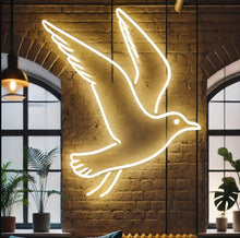 Load image into Gallery viewer, Franklin's Gull Neon Sign, Prairie gull neon sign, Black-headed gull neon sign