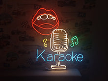 Load image into Gallery viewer, Karaoke Night Bar Neon Sign, Karaoke Night Led Light, Karaoke Club Neon Sign, Karaoke Logo Neon Sign, Bedroom Decor