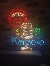 Load image into Gallery viewer, Karaoke Night Bar Neon Sign, Karaoke Night Led Light, Karaoke Club Neon Sign, Karaoke Logo Neon Sign, Bedroom Decor