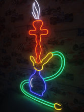 Load image into Gallery viewer, Hookah Neon Sign, Shisha Neon Sign, Hookah Led Sign, Hookah Neon Light, Smoker Neon Sign, Bar neon light, Hookah Bar Decor