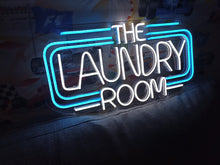 Load image into Gallery viewer, Neon sign inscription the laundry room, laundry neon sign, Neon Signs for Laundromats, LED Neon Signs
