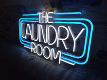 Load image into Gallery viewer, Neon sign inscription the laundry room, laundry neon sign, Neon Signs for Laundromats, LED Neon Signs