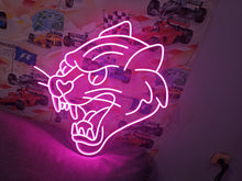Load image into Gallery viewer, Panther cat neon sign, LED Panther head neon sign, animal neon sign, animals neon sign, cat neo sign, lion neon sign