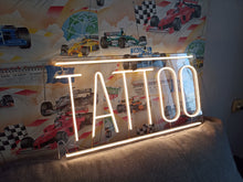 Load image into Gallery viewer, Tattoo Neon Sign – Electric Tattoo Parlor Icon | Vibrant Ink Studio Glow Feature