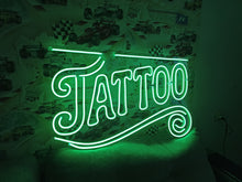 Load image into Gallery viewer, Tattoo Neon Sign – Bright LED Wall Light for Tattoo Studio or Barbershop Decor, Tattoo LED Neon Sign – Eye-Catching Storefront Decor for Shopify Shops & Tattoo Studios