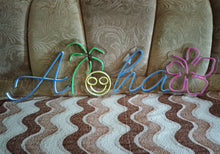 Load image into Gallery viewer, Aloha - LED Neon sign, Aloha hawaii neon sign, Man cave Aloha neon sign