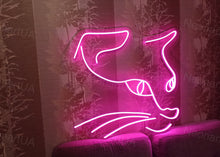 Load image into Gallery viewer, Cat neon sign, pet cat neon sign home decor, cat head neon sign led decor, kitty LED Neon Light Sign, Custom Neon Sign