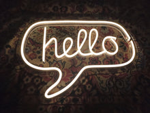 Load image into Gallery viewer, Hello neon sign, hello led light sign