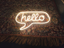 Load image into Gallery viewer, hello neon sign