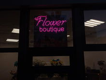 Load image into Gallery viewer, Flower neon sign, flower shop neon sign, Flower boutique neon sign, Custom neon sign Flower boutique, Flower boutique LED neon sign