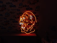 Load image into Gallery viewer, Gorilla Head Neon Sign – Wild Glow LED Accent | Custom Neon Artwork For Jungle-Inspired Spaces
