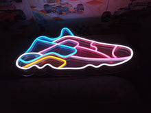 Load image into Gallery viewer, Neon sport Shoe Sign, Sneaker Neon Sign, Neon sports shoe signage, Athletic footwear neon sign, Neon sneaker logo, Running shoe neon light