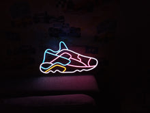Load image into Gallery viewer, Neon sport Shoe Sign, Sneaker Neon Sign, Neon sports shoe signage, Athletic footwear neon sign, Neon sneaker logo, Running shoe neon light
