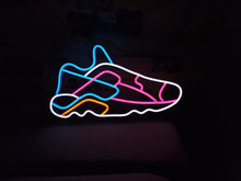 Load image into Gallery viewer, Neon sport Shoe Sign, Sneaker Neon Sign, Neon sports shoe signage, Athletic footwear neon sign, Neon sneaker logo, Running shoe neon light