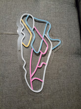 Load image into Gallery viewer, Neon sport Shoe Sign, Sneaker Neon Sign, Neon sports shoe signage, Athletic footwear neon sign, Neon sneaker logo, Running shoe neon light