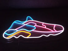 Load image into Gallery viewer, Neon sport Shoe Sign, Sneaker Neon Sign, Neon sports shoe signage, Athletic footwear neon sign, Neon sneaker logo, Running shoe neon light