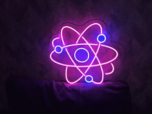 Load image into Gallery viewer, Atom - LED Neon Sign, Molecule neon sign, molecule neon light, human molecule led sign