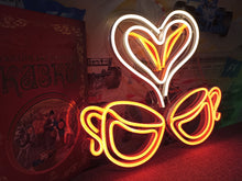 Load image into Gallery viewer, Coffee cup neon sign, coffee neon sign, neon coffee bar sign, espresso cup neon sign, coffee cup with love, coffee stuff neon sign, cafeneon