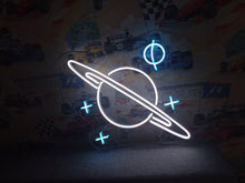 Load image into Gallery viewer, Planet saturn Neon Sign, Saturn Planet neon sign, Planet Galaxy Neon Signs, Space led neon sign, custom Saturn led decor, Space led neon