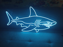 Load image into Gallery viewer, Shark Neon Sign, Sea and Ocean Led Art Light