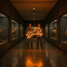 Load image into Gallery viewer, Leaping Lion Neon Sign, Jumping Lion Neon Sign, Pouncing Lion Neon Sign